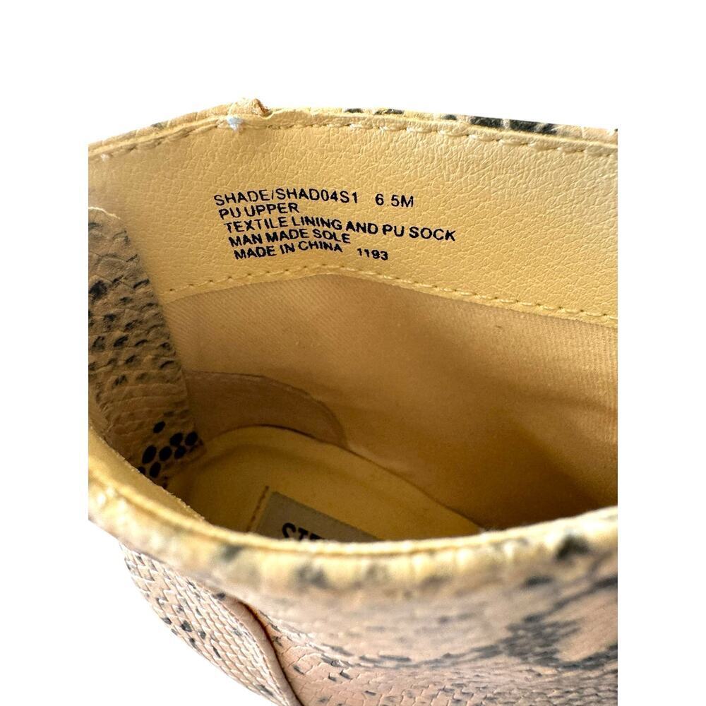 Steve Madden Snakeskin Print Block Heel Ankle Boo… - image 6
